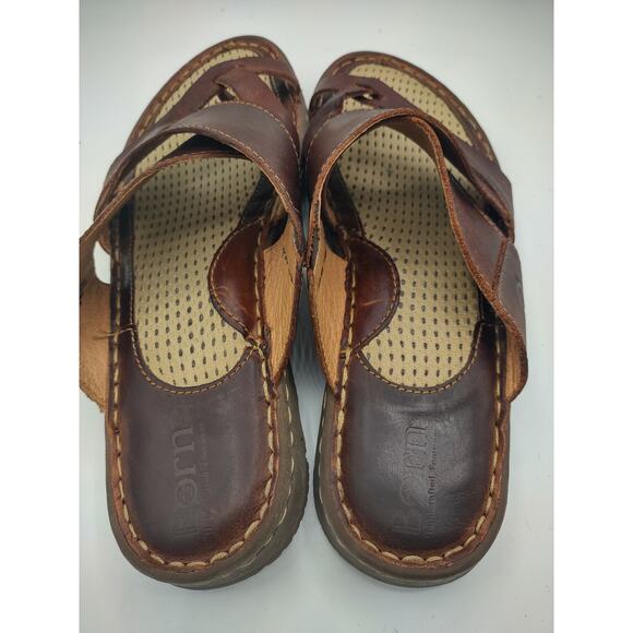 BORN SORJA II sandals brown womans 8 $89 - Picture 8 of 9